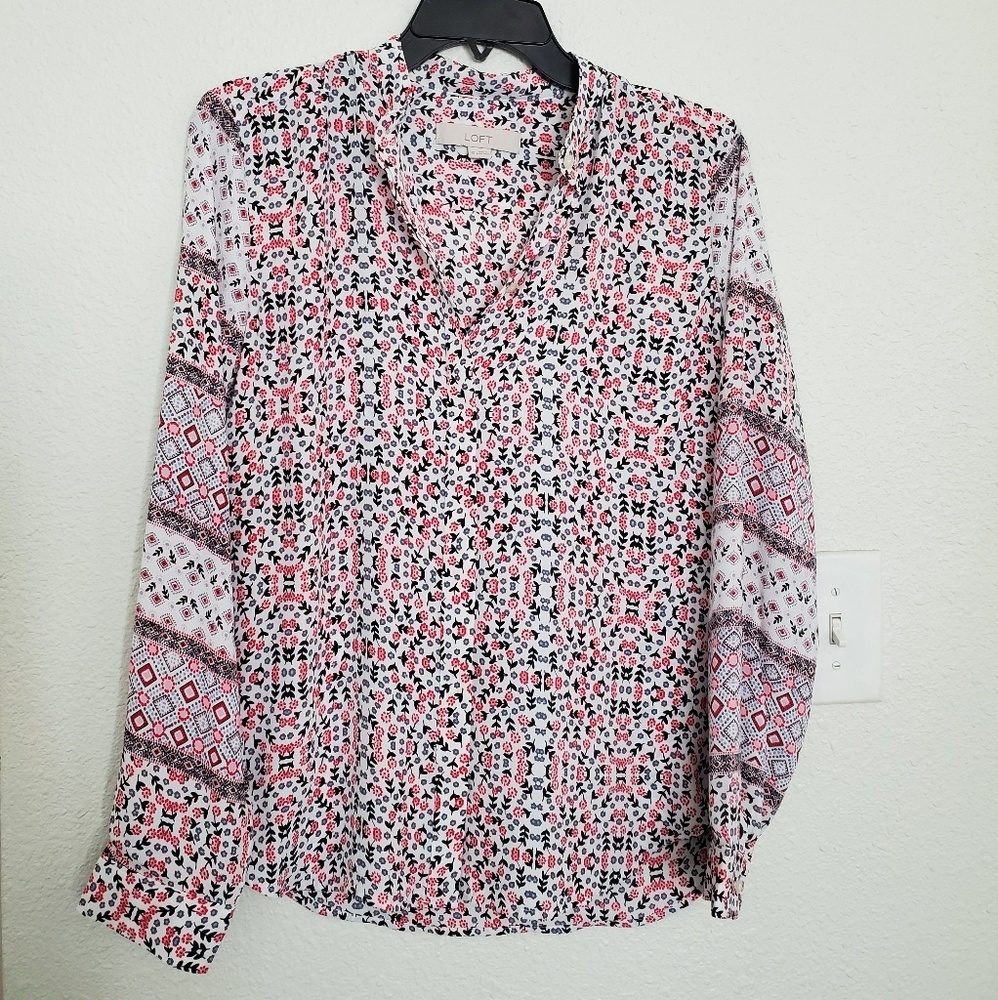 Loft floral blouse